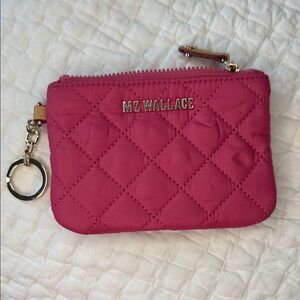 MZ Wallace Zinnia with Gold - Flat Metro Quilted Keychain Pouch